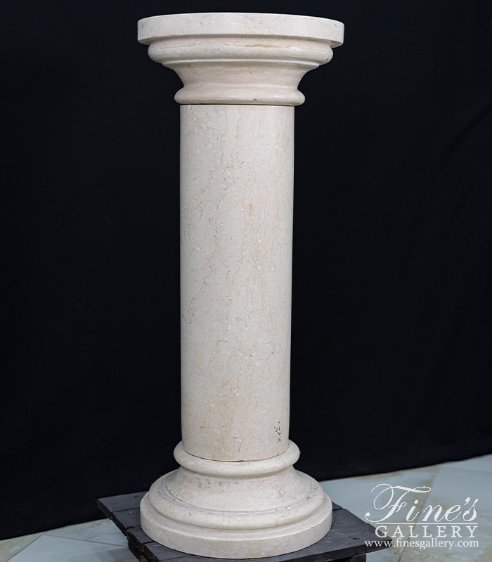 Marble Bases  - Traditional Light Cream Marble - MBS-254